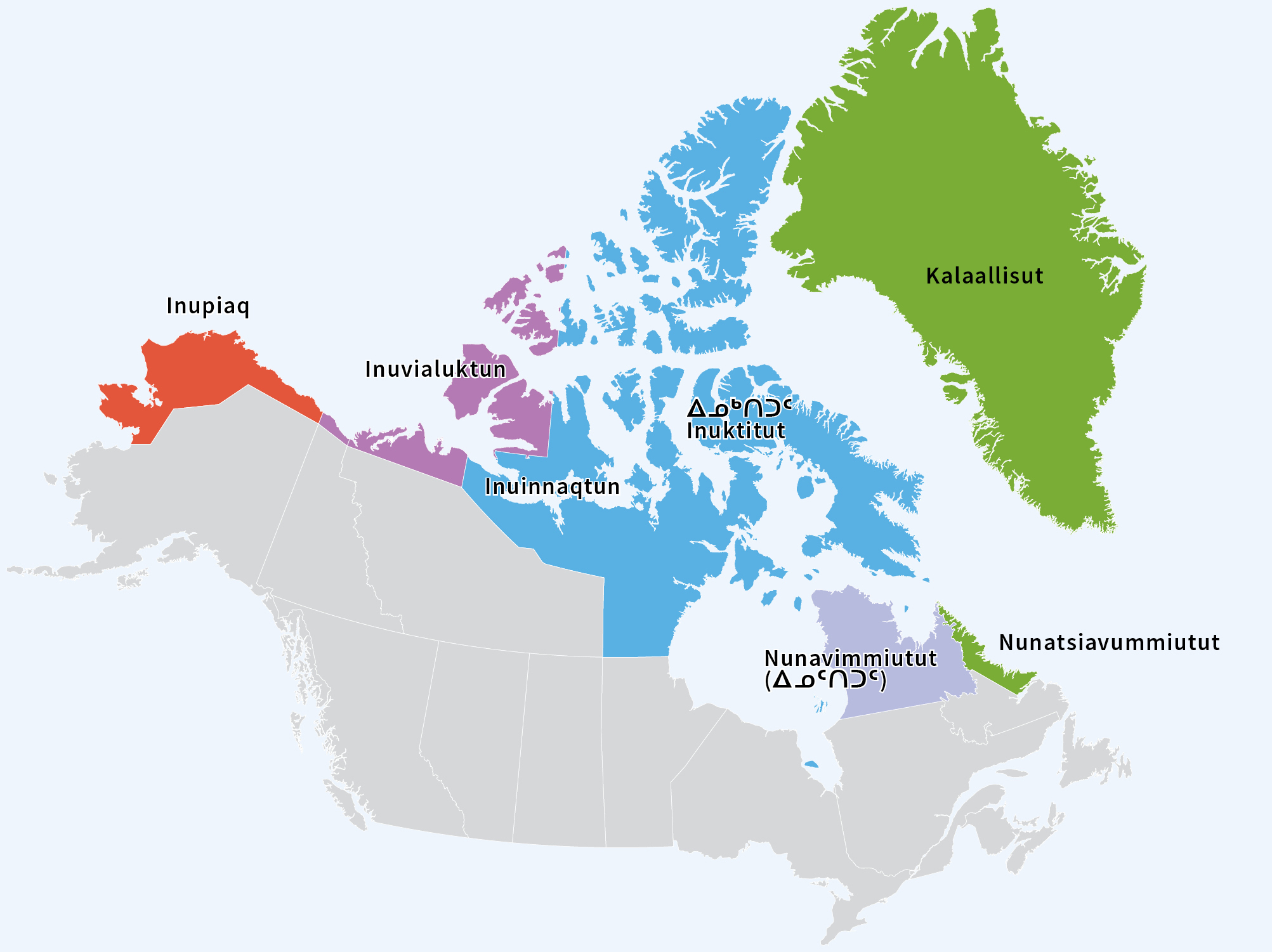 Inuit Language Map